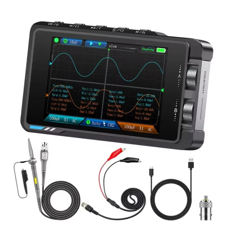 2-In-1 mini repair oscilloscope, dual-channel bandwidth 250MS/s sampling rate
2-In-1 mini repair oscilloscope, dual-channel bandwidth 250MS/s sampling rate