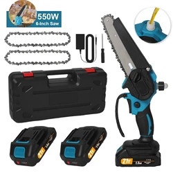 6Inch Electric Chainsaw Powerful Mini Portable Chainsaw with Automatic Oiler for Easy Pruning ,Wood Cutting Power Tools 6Inch Electric Chainsaw Powerful Mini Portable Chainsaw with Automatic Oiler for Easy Pruning ,Wood Cutting Power Tools