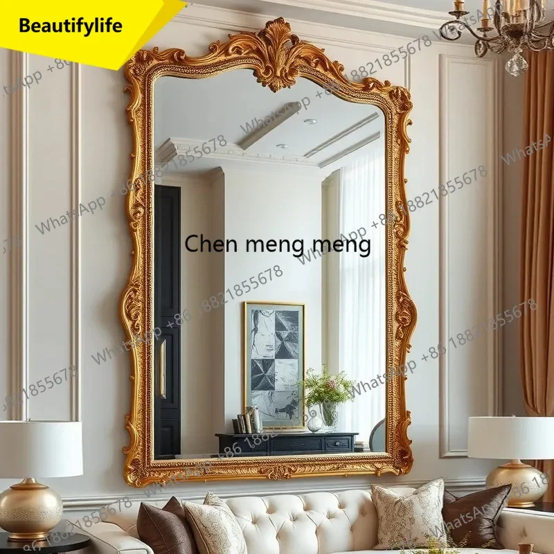 6239 Customized mirror French retro makeup mirror high-end living room entrance wall-mounted decorative mirror
6239 Customized mirror French retro makeup mirror high-end living room entrance wall-mounted decorative mirror