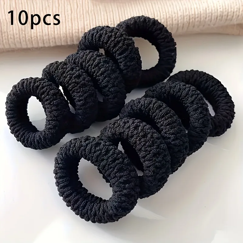 5/10/20 Pieces Black Popcorn Hair Ties, High Elasticity Thick Hair Bands, Towel Rings, High Ponytail Hair Bands That Don'T Damage Hair, Black Hair Ties for Autumn and Winter
5/10/20 Pieces Black Popcorn Hair Ties, High Elasticity Thick Hair Bands, Towel Rings, High Ponytail Hair Bands That Don'T Damage Hair, Black Hair Ties for Autumn and Winter