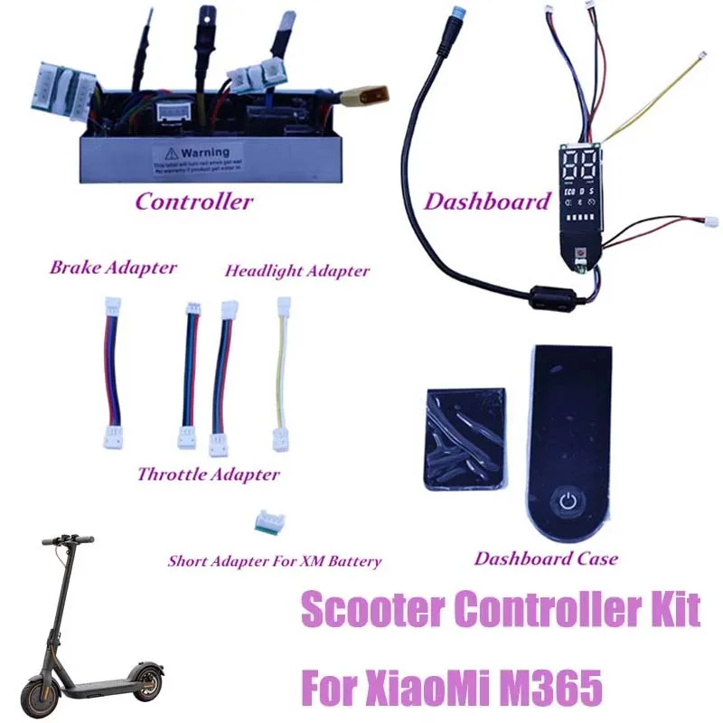 Electric Scooter Controller 600W 63V for Xiaomi M365 Upgrade, Smart Bluetooth APP LCD Display Kit, 3-Speed Self-Learning Parts
Electric Scooter Controller 600W 63V for Xiaomi M365 Upgrade, Smart Bluetooth APP LCD Display Kit, 3-Speed Self-Learning Parts