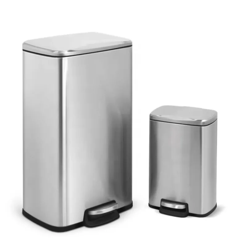 Wholesale Stainless Steel Foot Pedal Trash Can From China Small Rectangle Design with Lid for Home Office Kitchen Storage
Wholesale Stainless Steel Foot Pedal Trash Can From China Small Rectangle Design with Lid for Home Office Kitchen Storage