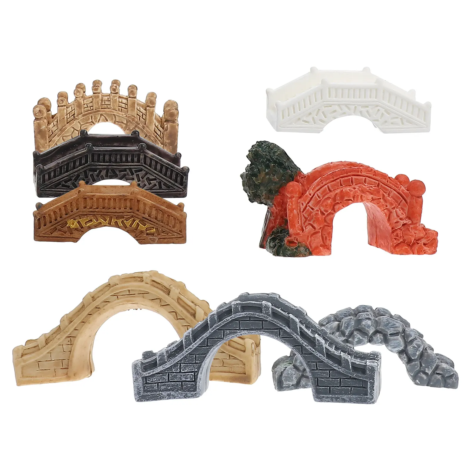 8Pcs Mini Arch Bridge Garden Accessories Realistic Resin Miniature Bridges for Indoor Outdoor Fairy Garden Micro Landscape
8Pcs Mini Arch Bridge Garden Accessories Realistic Resin Miniature Bridges for Indoor Outdoor Fairy Garden Micro Landscape