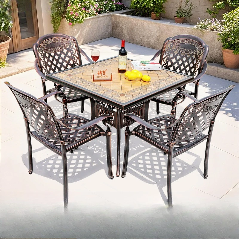 Outdoor table and chair cast aluminum combination balcony garden courtyard leisure outdoor villa shopping mall night market
Outdoor table and chair cast aluminum combination balcony garden courtyard leisure outdoor villa shopping mall night market