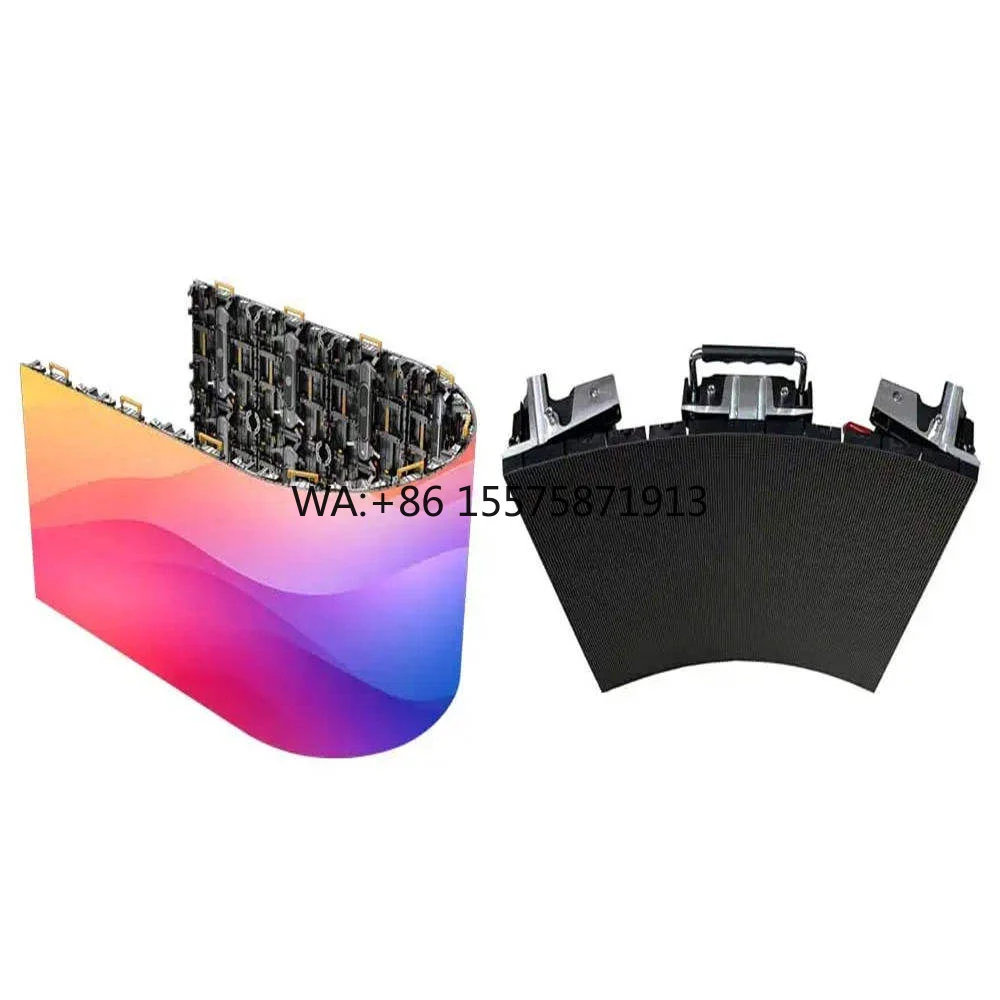 500*500mm Curved Led Rental Cabinet Indoor VR XR P3.91 Rental Led Screen Flexible Outdoor Led Display Screen Curved
500*500mm Curved Led Rental Cabinet Indoor VR XR P3.91 Rental Led Screen Flexible Outdoor Led Display Screen Curved