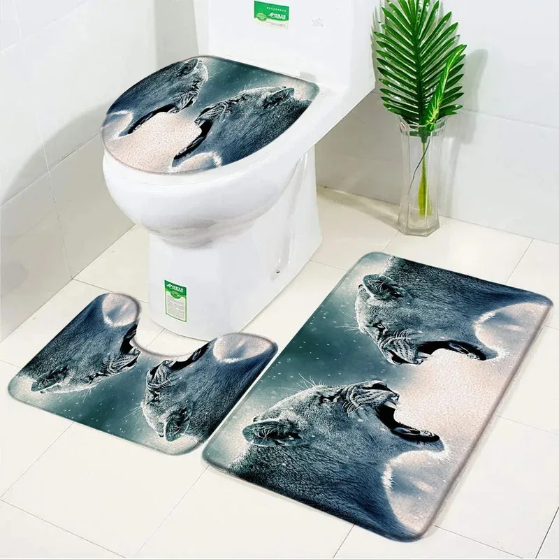 JKM32Animal Bath Mat Set Tiger Leopard Giraffe Black Non-slip Toilet Lid Foot Rug Floor Mat Carpet Anti Slip Bathroom Access1Jn&
JKM32Animal Bath Mat Set Tiger Leopard Giraffe Black Non-slip Toilet Lid Foot Rug Floor Mat Carpet Anti Slip Bathroom Access1Jn&