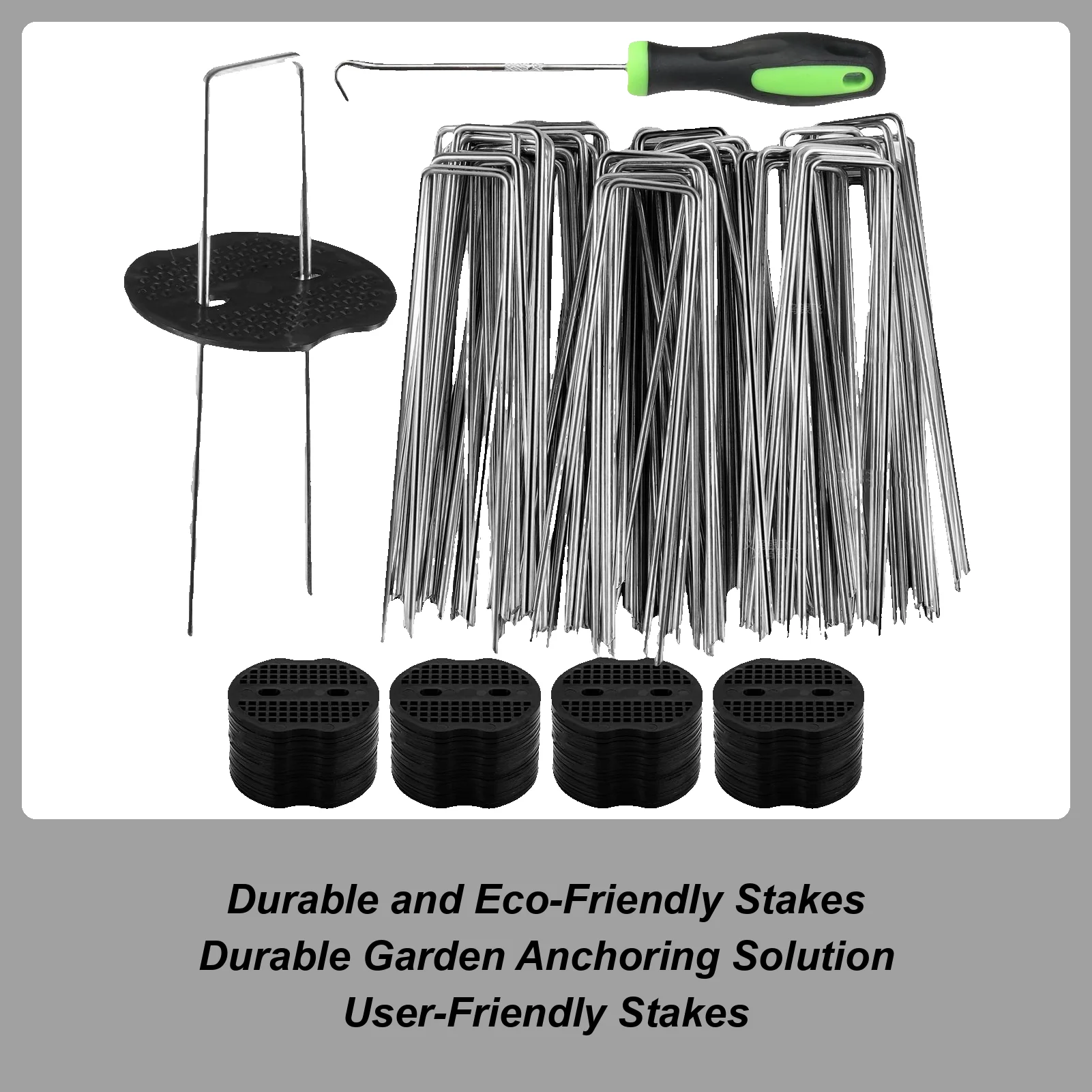 50 шт., садовые скобы из сплава U-типа, колья для трубок для забора, штифты Sod, оцинкованные пейзажные шипы для удержания газонов, барьер, гвоздь
50 шт., садовые скобы из сплава U-типа, колья для трубок для забора, штифты Sod, оцинкованные пейзажные шипы для удержания газонов, барьер, гвоздь