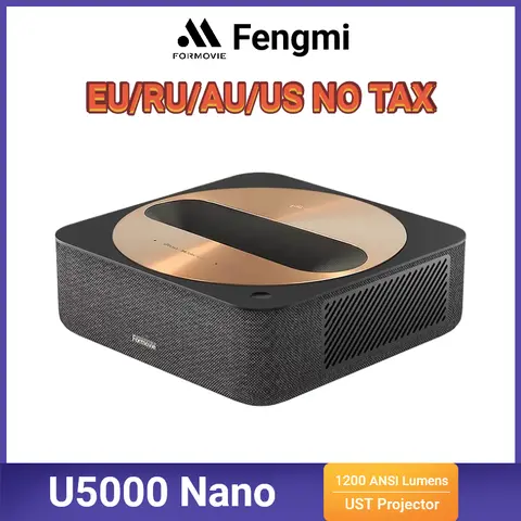 Formovie Fengmi U5000 Nano Laser Projector 1200ANSI Lumens 1920*1082P Full HD 2000:1 Contrast 100inch HDR10 Home Theatre Beamer