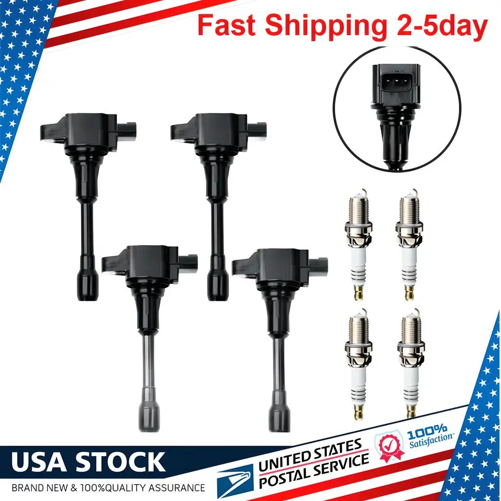 4 шт. качественная автомобильная катушка зажигания иридиевая свеча зажигания для Nissan Altima Sentra L4 2007-2019 22448-JA00C UF549 6734028 22448ED000
4 шт. качественная автомобильная катушка зажигания иридиевая свеча зажигания для Nissan Altima Sentra L4 2007-2019 22448-JA00C UF549 6734028 22448ED000