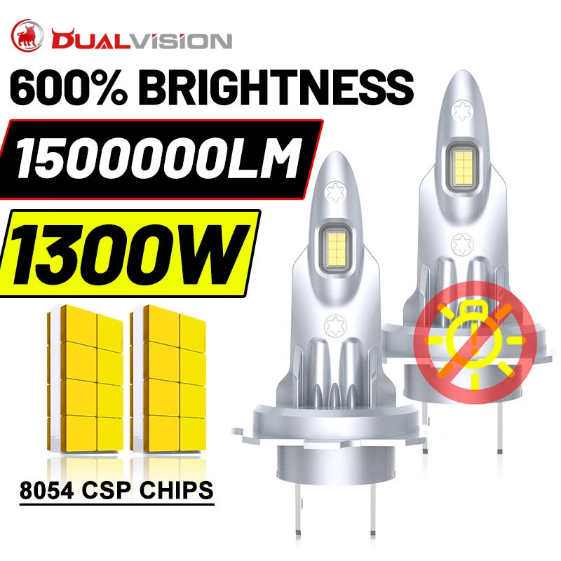 H7 LED Headlight Bulbs 1:1 Mini Size Wireless 1300W 1500000LM 16PCS 8054 CSP Car Headlamp Auto Diode Turbo Led H7 12V Automobile
H7 LED Headlight Bulbs 1:1 Mini Size Wireless 1300W 1500000LM 16PCS 8054 CSP Car Headlamp Auto Diode Turbo Led H7 12V Automobile