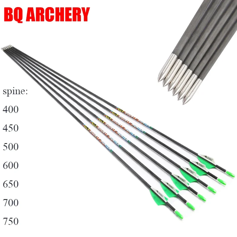 6 шт., стрелы из чистого углерода для стрельбы из лука ID3,2 мм Spine400-750, 1,75 дюйма, пластиковые лопасти, наконечники для лука и стрел, 120 г, охота
6 шт., стрелы из чистого углерода для стрельбы из лука ID3,2 мм Spine400-750, 1,75 дюйма, пластиковые лопасти, наконечники для лука и стрел, 120 г, охота