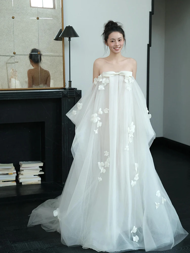 Morning Shoot Wedding Dress Women's Bride High-End Feeling Forest System Super Fairy Light Wedding Dress Engagement Dress Lon...
Morning Shoot Wedding Dress Women's Bride High-End Feeling Forest System Super Fairy Light Wedding Dress Engagement Dress Lon...