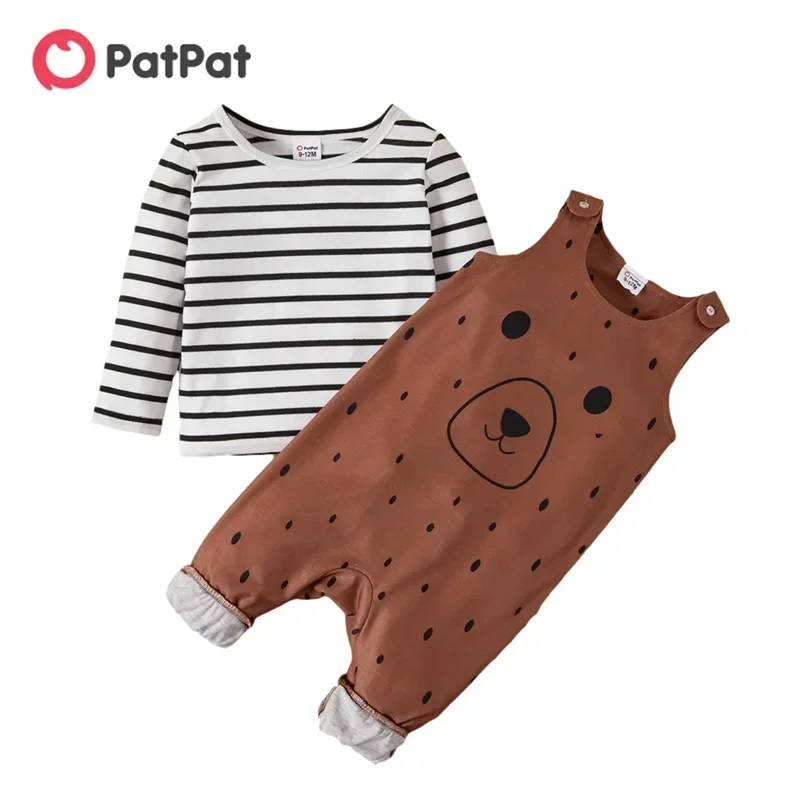 PatPat New Arrival 2022 2-Pieces Baby's Clothing Sets Spring and Autumn Baby Boy Striped Top Animal Overalls Sets
PatPat New Arrival 2022 2-Pieces Baby's Clothing Sets Spring and Autumn Baby Boy Striped Top Animal Overalls Sets
