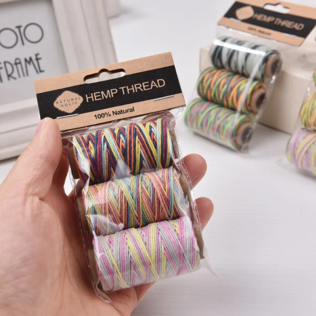 60 Size/1 Set Segment Dyed Hemp Wax Thread, Colorful Hemp Wax Thread, Cultural Playful Bracelet Thread 1mm Three in One Set Yarn
60 Size/1 Set Segment Dyed Hemp Wax Thread, Colorful Hemp Wax Thread, Cultural Playful Bracelet Thread 1mm Three in One Set Yarn