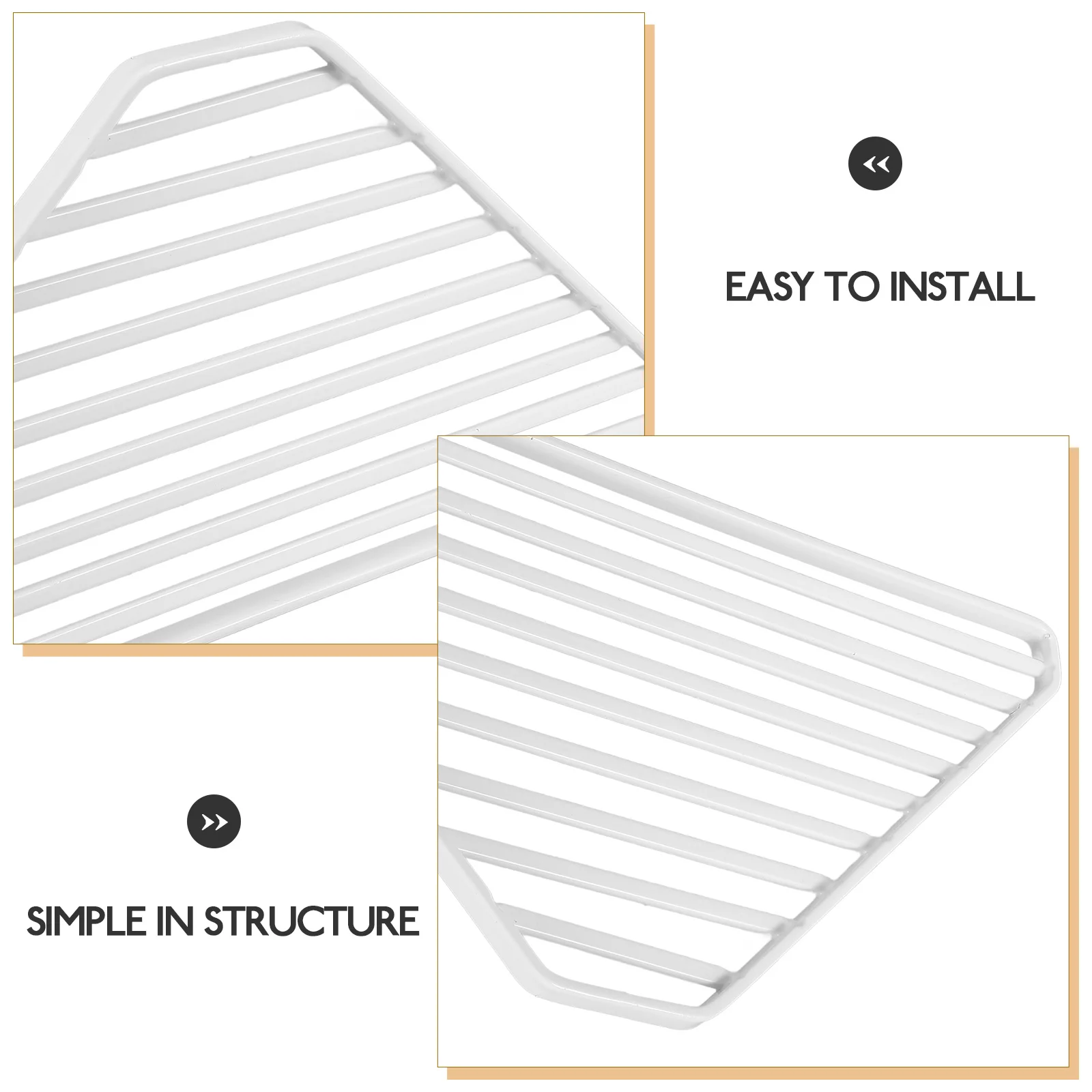 Triangular Drain Rack Sturdy Sink Storage Holder Hollow Out Efficient Drainage Easy Install Kitchen Sink Rack Brush Cloth Holder
Triangular Drain Rack Sturdy Sink Storage Holder Hollow Out Efficient Drainage Easy Install Kitchen Sink Rack Brush Cloth Holder