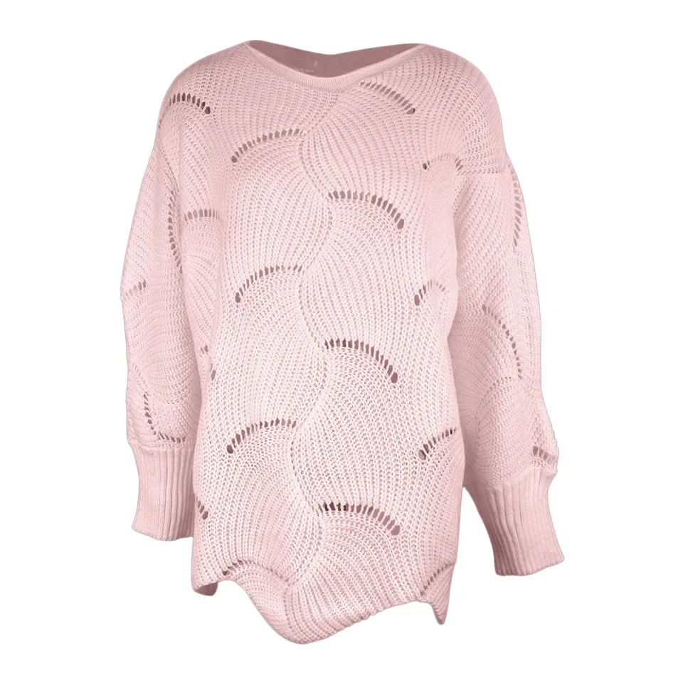 Vintage Round Neck Turtleneck Sweater Women'S Casual Crew Neck Long Sleeve Pullover Sweater Solid Cutout Irregular Hem Knit 가을옷
Vintage Round Neck Turtleneck Sweater Women'S Casual Crew Neck Long Sleeve Pullover Sweater Solid Cutout Irregular Hem Knit 가을옷