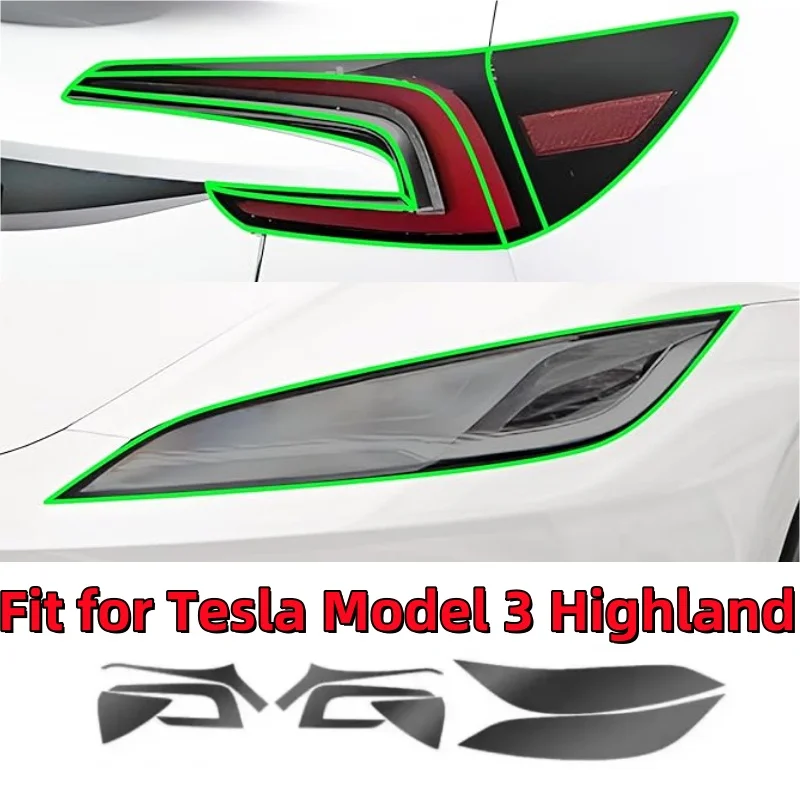 Для Tesla Model 3 Highland 2024, черненая защитная пленка из ТПУ для фар, задний фонарь, пленка для изменения цвета фары
Для Tesla Model 3 Highland 2024, черненая защитная пленка из ТПУ для фар, задний фонарь, пленка для изменения цвета фары