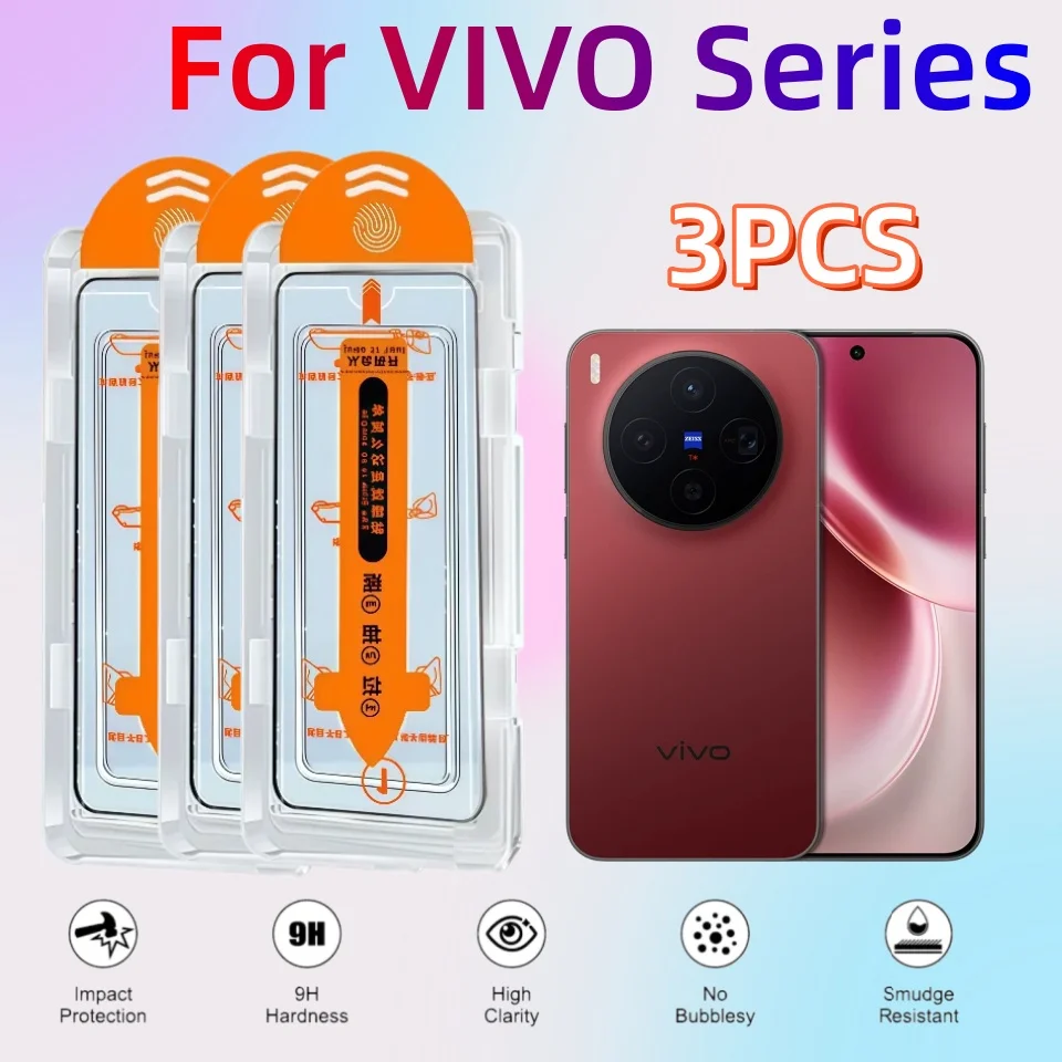 3Pcs Screen Protector Film for VIVO Series Tempered Glass Easy Install For Vivo Y 500 300 200t GT X 300 X200 100 S30 20
3Pcs Screen Protector Film for VIVO Series Tempered Glass Easy Install For Vivo Y 500 300 200t GT X 300 X200 100 S30 20