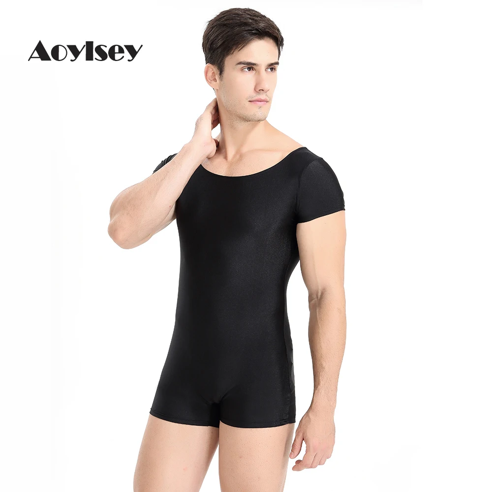 Men's Basic Dance Leotard for Adult Team Nylon Short Sleeve Ballet Leotard Dancewear Soft and Skin Friendly Ballet Clothes 
Men's Basic Dance Leotard for Adult Team Nylon Short Sleeve Ballet Leotard Dancewear Soft and Skin Friendly Ballet Clothes