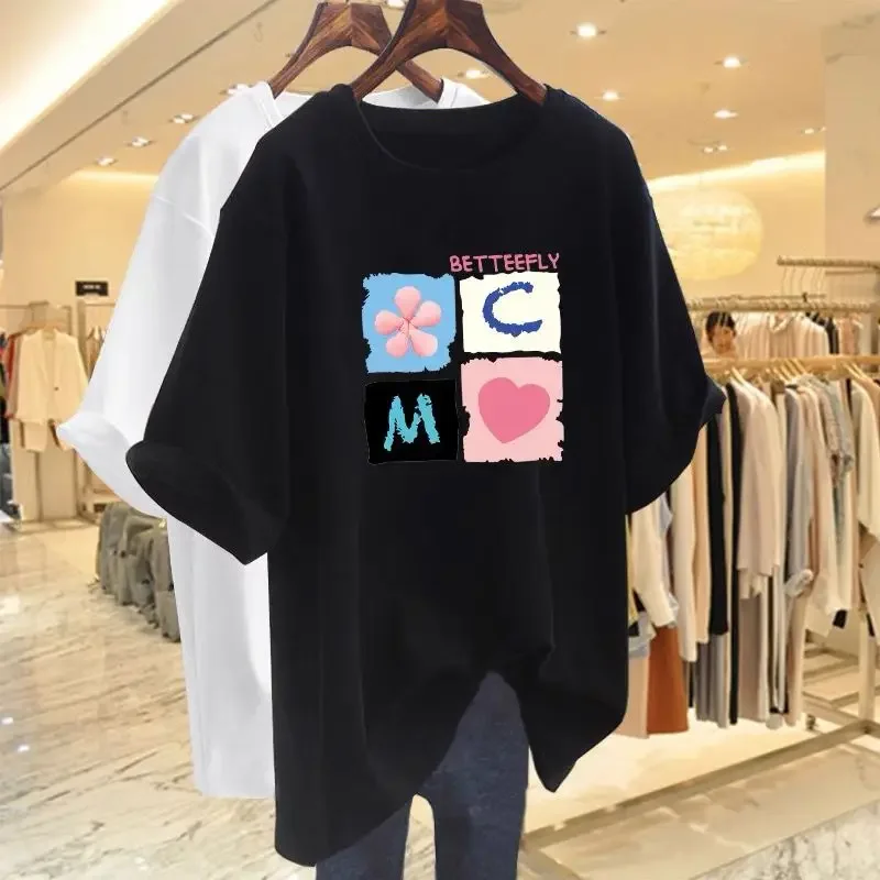 Women's Clothing Casual Chic Trend Pure Cotton Tees Summer Fashion O-neck Popular Short Sleeve Tops Basic T-Shirts
Women's Clothing Casual Chic Trend Pure Cotton Tees Summer Fashion O-neck Popular Short Sleeve Tops Basic T-Shirts