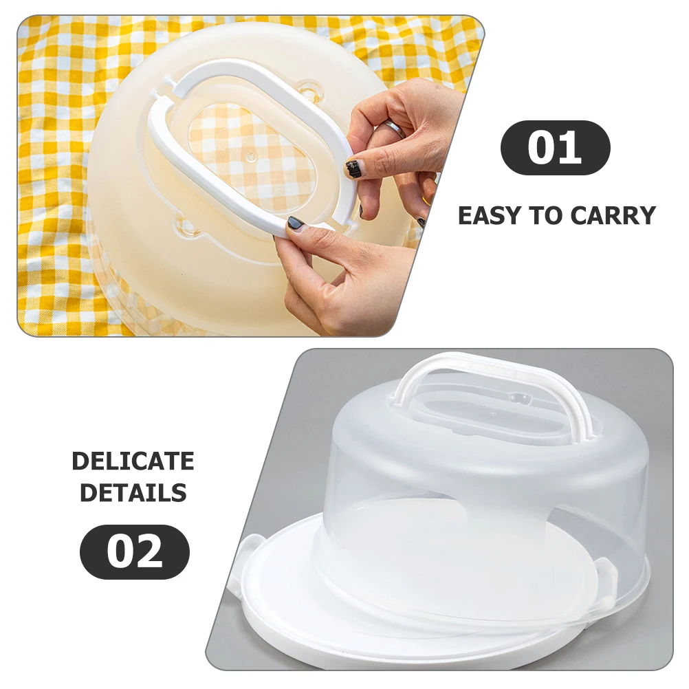 Cake Storage Box Food Grade PP Reusable Transparent Container Handle Birthday Bakery Dessert Transport Packaging Display
Cake Storage Box Food Grade PP Reusable Transparent Container Handle Birthday Bakery Dessert Transport Packaging Display