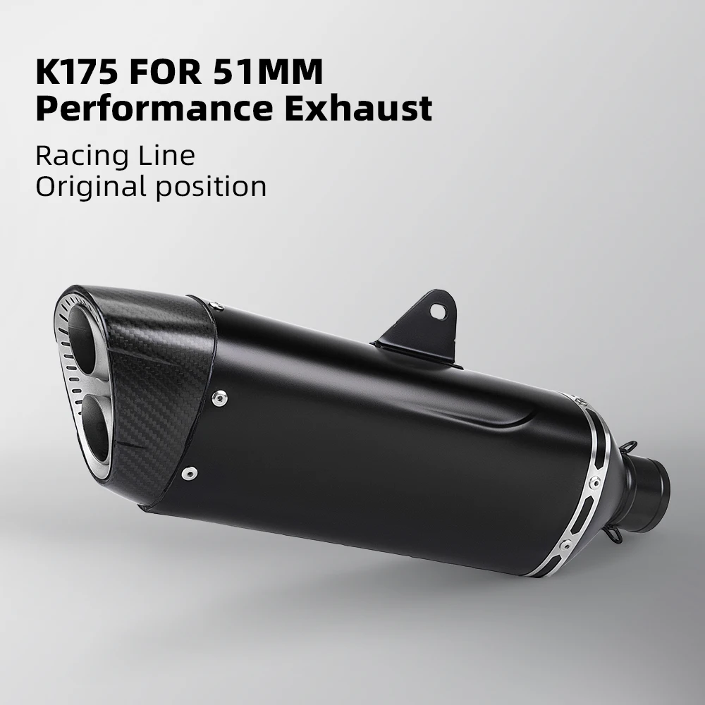 High performance 51mm dual hole motorcycle exhaust muffler with DB KILLER catalyst suitable for TMAX Z900 Z1000 S1000 Ninja Z400
High performance 51mm dual hole motorcycle exhaust muffler with DB KILLER catalyst suitable for TMAX Z900 Z1000 S1000 Ninja Z400