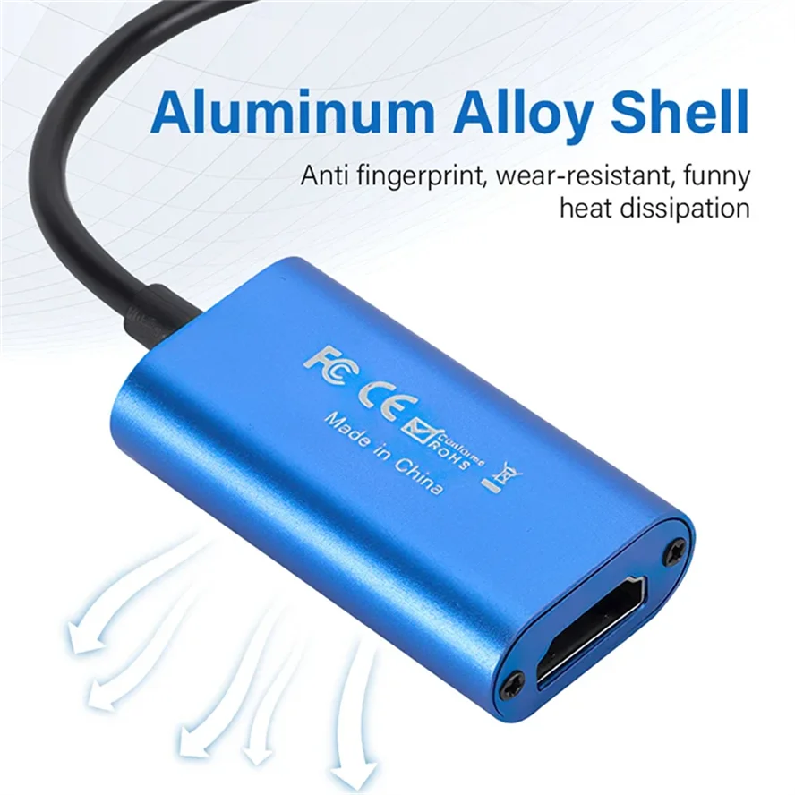 USB 3.0 Video Capture Card HDMI-compatible to USB/Type-c/MICRO Game Grabber Record 1080P for Switch Xbox PS4/5 Live Broadcas
USB 3.0 Video Capture Card HDMI-compatible to USB/Type-c/MICRO Game Grabber Record 1080P for Switch Xbox PS4/5 Live Broadcas