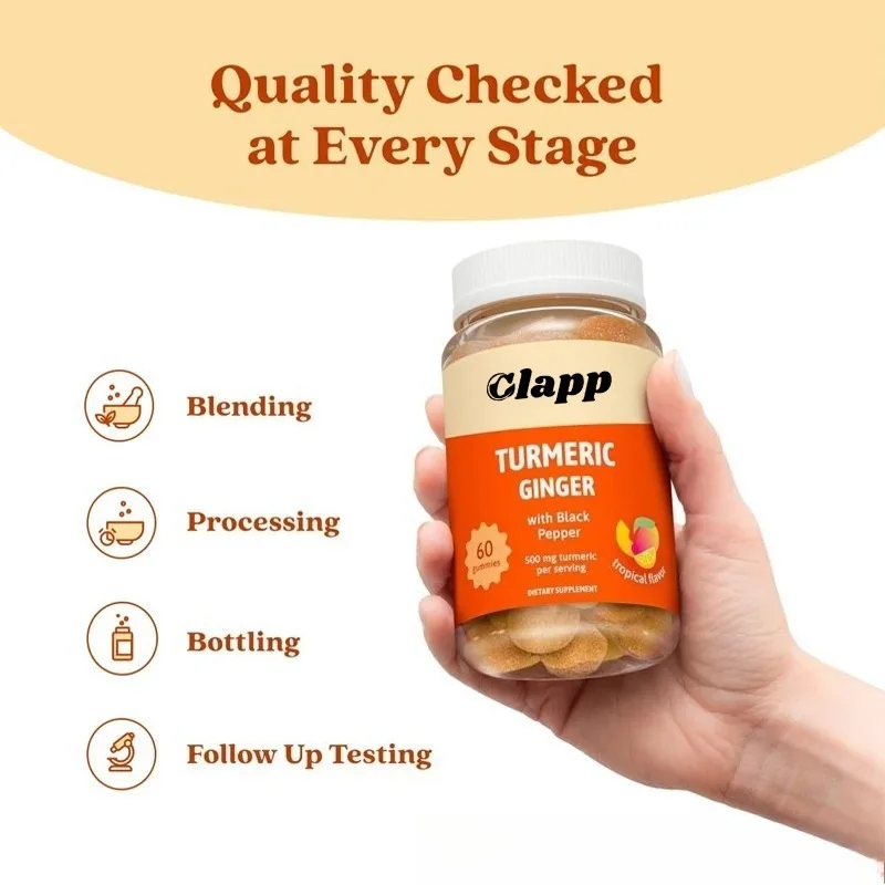 Curcumin gummies promote cardiovascular health, aid digestion, alleviate fatigue, regulate immune function
Curcumin gummies promote cardiovascular health, aid digestion, alleviate fatigue, regulate immune function