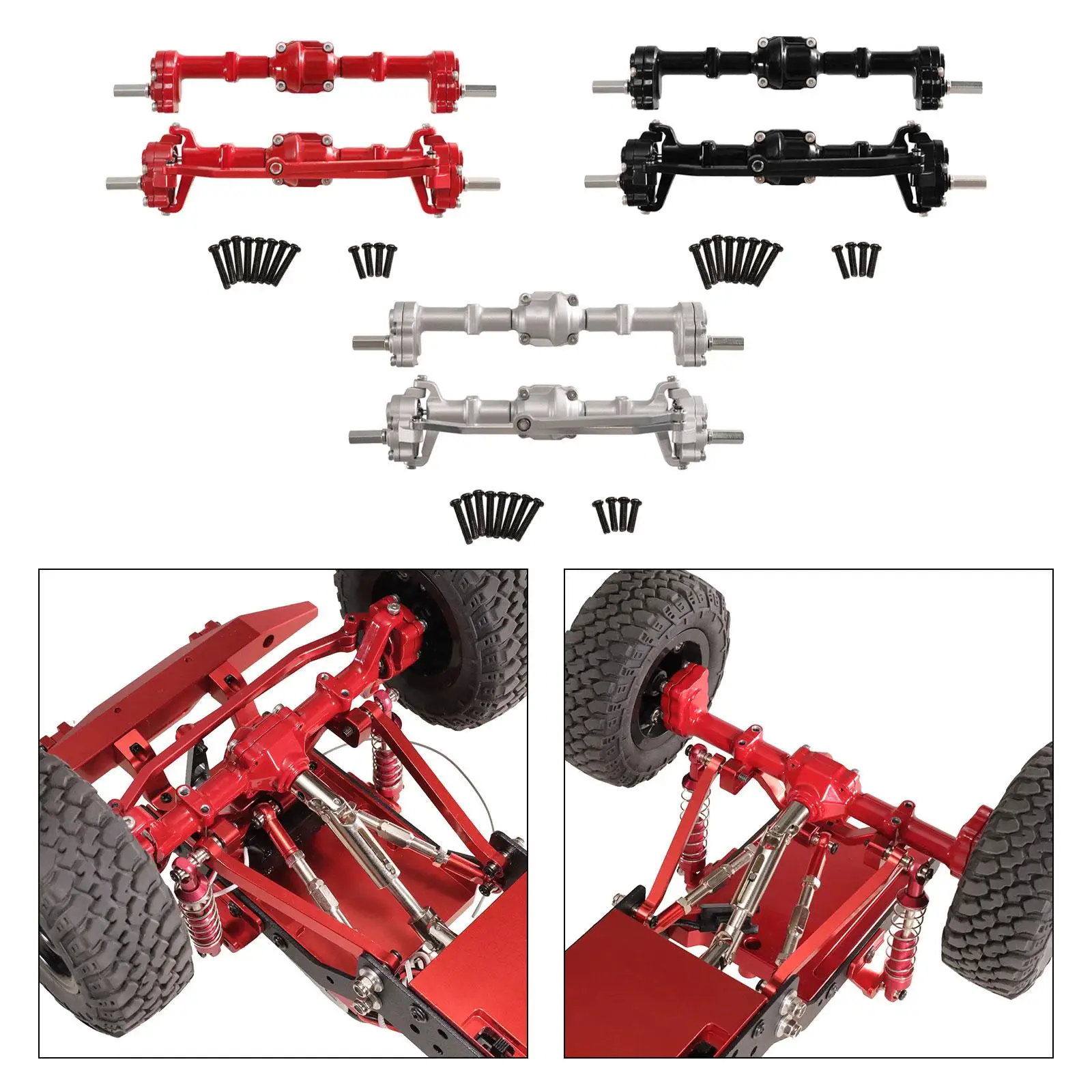 Front and Rear Portal Axles Spare Parts Replacement Metal RC Car Axle Set with Screws for 1/12 D96 99S MN78 LC79 RC Hobby Car
Front and Rear Portal Axles Spare Parts Replacement Metal RC Car Axle Set with Screws for 1/12 D96 99S MN78 LC79 RC Hobby Car