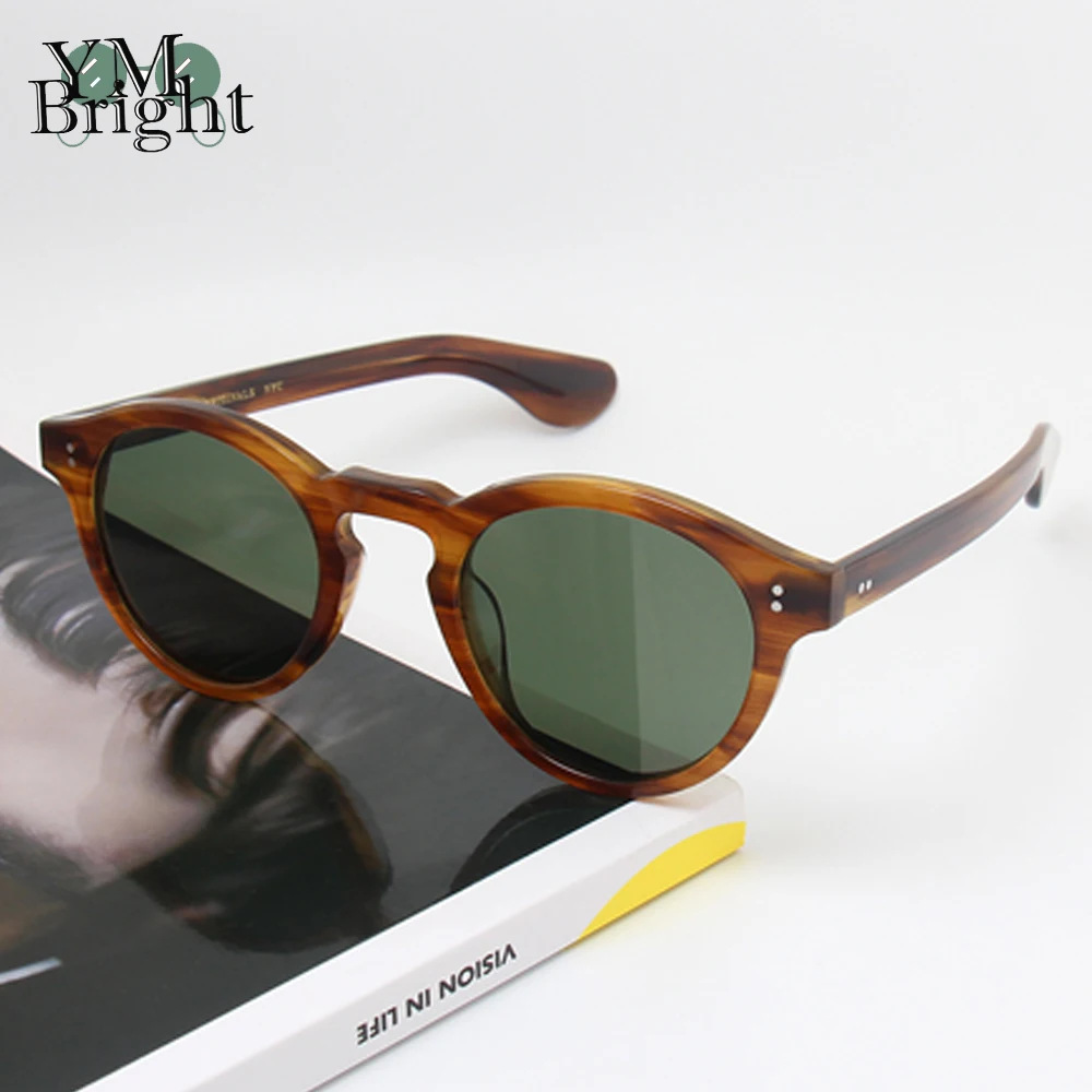 Японские дизайнерские солнцезащитные очки UV400 в круглой оправе из ацетата высокого качества для мужчин и женщин, модные солнцезащитные очки 
Японские дизайнерские солнцезащитные очки UV400 в круглой оправе из ацетата высокого качества для мужчин и женщин, модные солнцезащитные очки