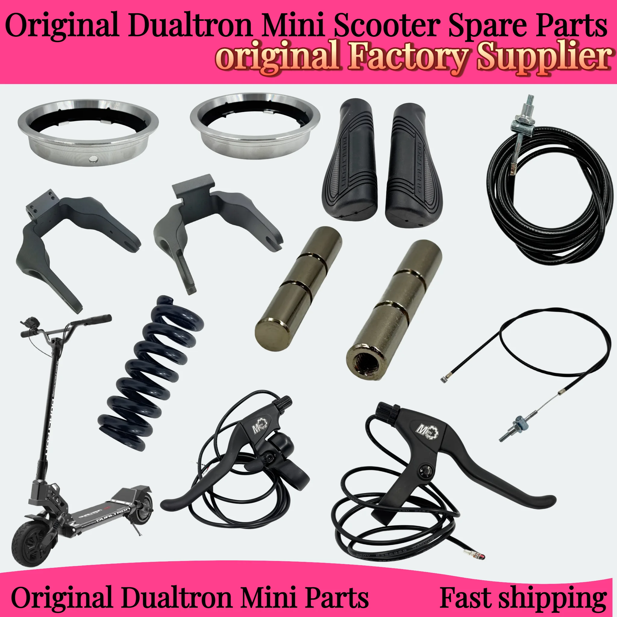 Original Handlebar Grip Brake Lever Front Rear Fork Replacement Spare Parts Accessories for Minimotors Dualtron Mini Scooter
Original Handlebar Grip Brake Lever Front Rear Fork Replacement Spare Parts Accessories for Minimotors Dualtron Mini Scooter