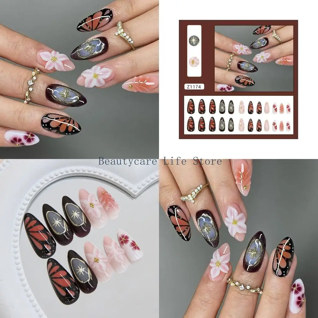 652C 24pcs Crystal Lilies Star False 3D Floral Glossys ABS Press On Set
652C 24pcs Crystal Lilies Star False 3D Floral Glossys ABS Press On Set