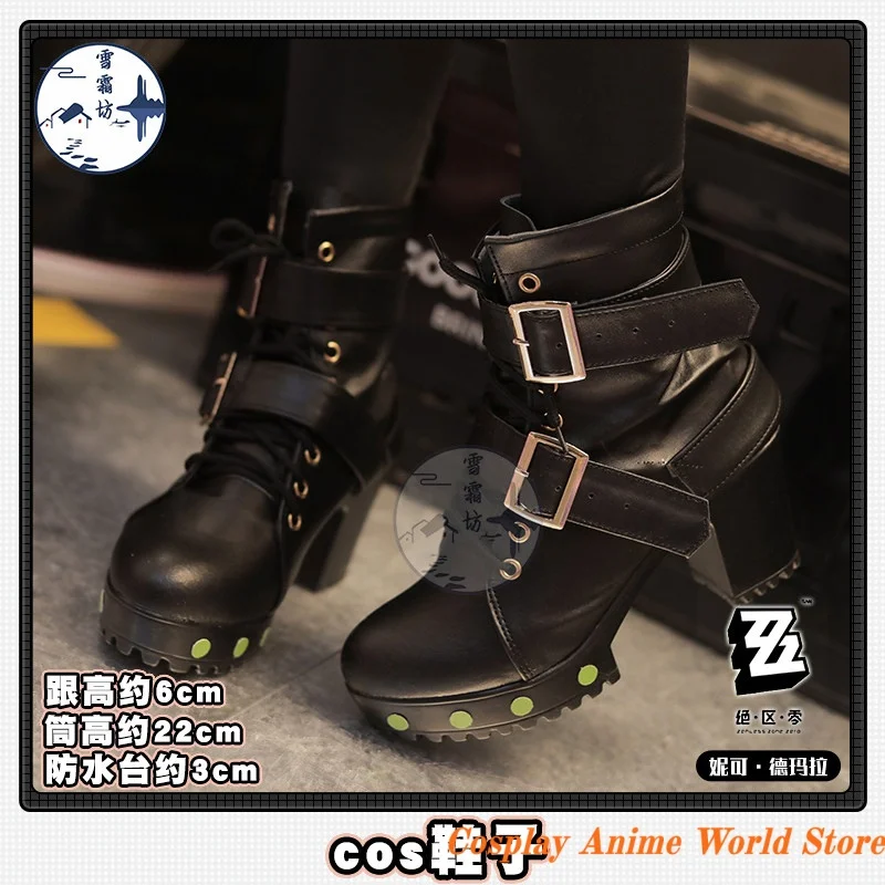 In stock Nicole Demara Cosplay Shoes Prop boots mIHOYO Game ZZZ Zenless Zone Zero Halloween Party Women Role Play Shoes
In stock Nicole Demara Cosplay Shoes Prop boots mIHOYO Game ZZZ Zenless Zone Zero Halloween Party Women Role Play Shoes