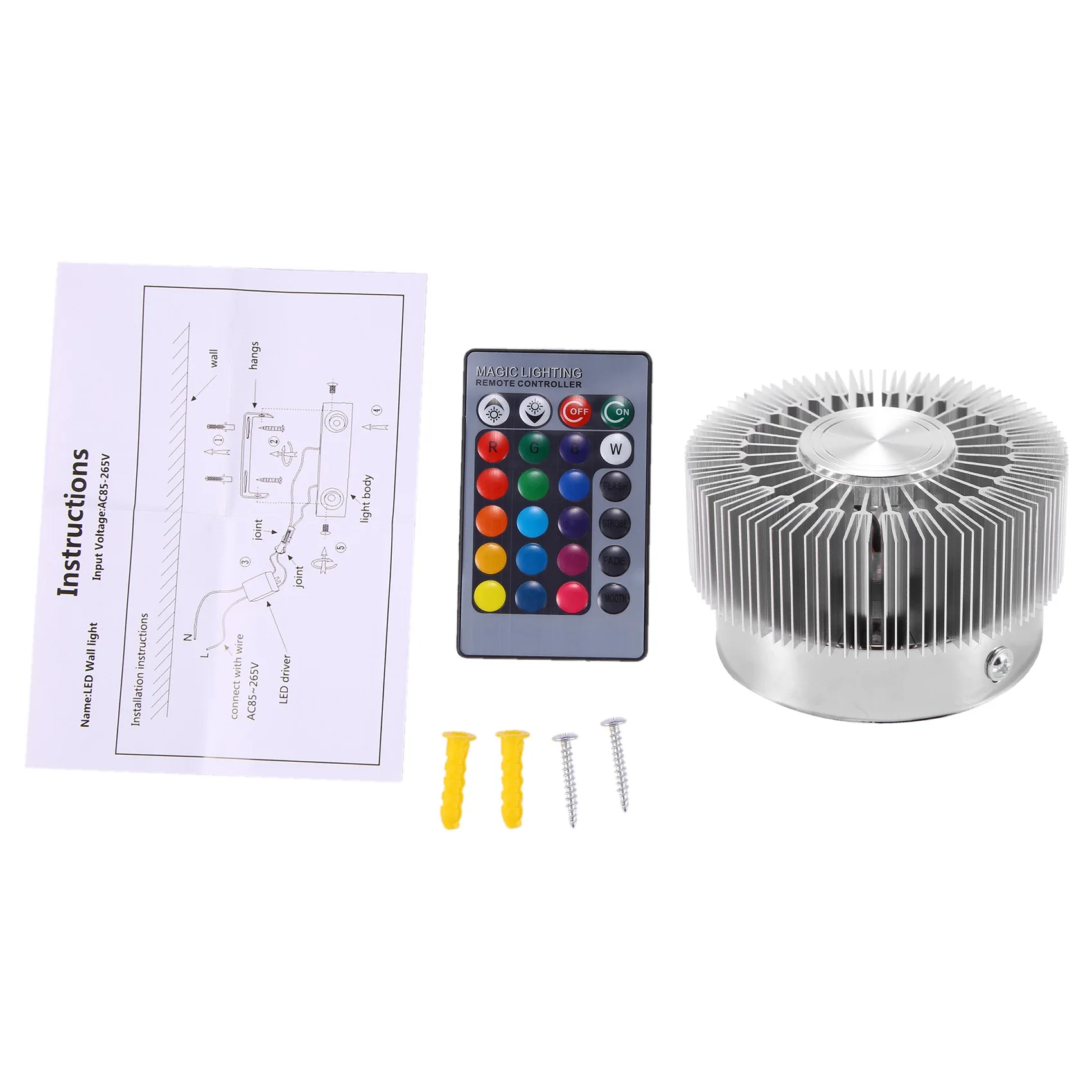 Цветной RGB Подсолнух настенный светильник 3 Вт, современное светодиодное освещение для внутреннего декора, коридора, ресторана
Цветной RGB Подсолнух настенный светильник 3 Вт, современное светодиодное освещение для внутреннего декора, коридора, ресторана