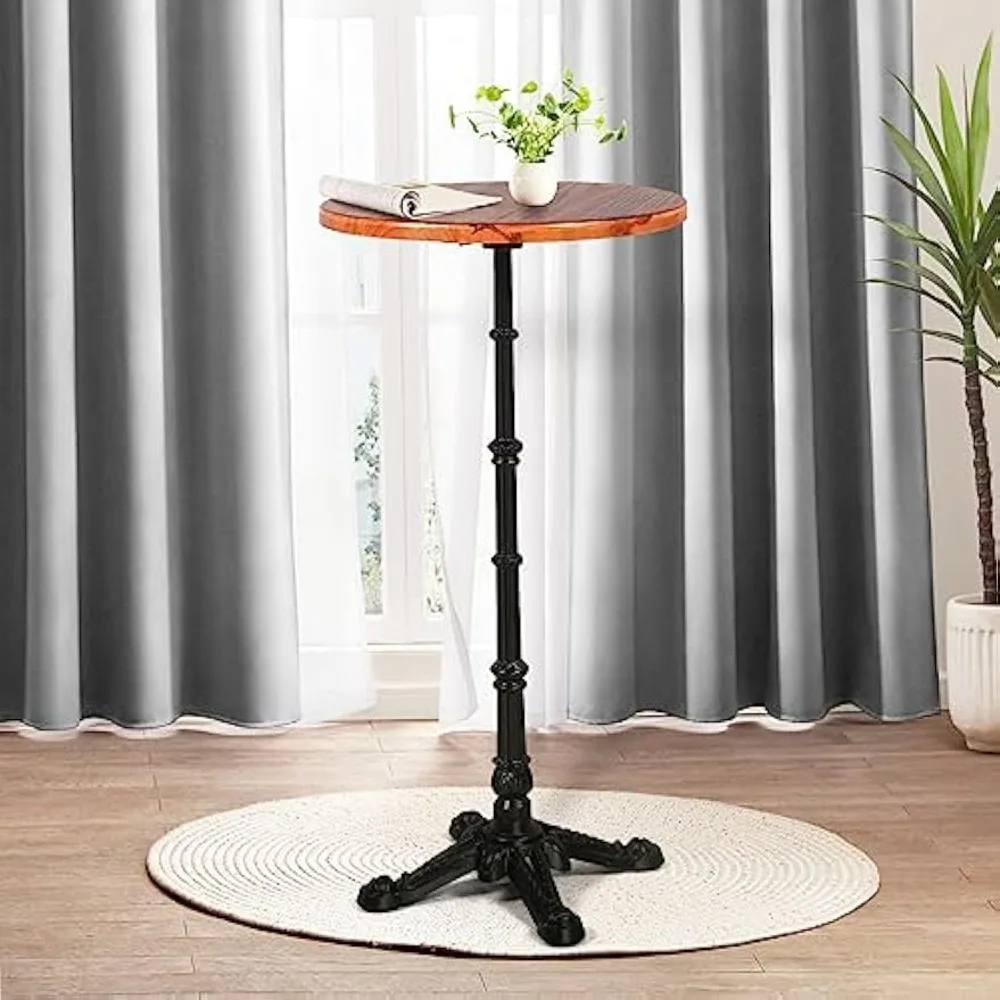 Industrial Pub Table 19.7" Round Wood Top Height 43.3" Black Cast Iron Bar Table
Industrial Pub Table 19.7" Round Wood Top Height 43.3" Black Cast Iron Bar Table