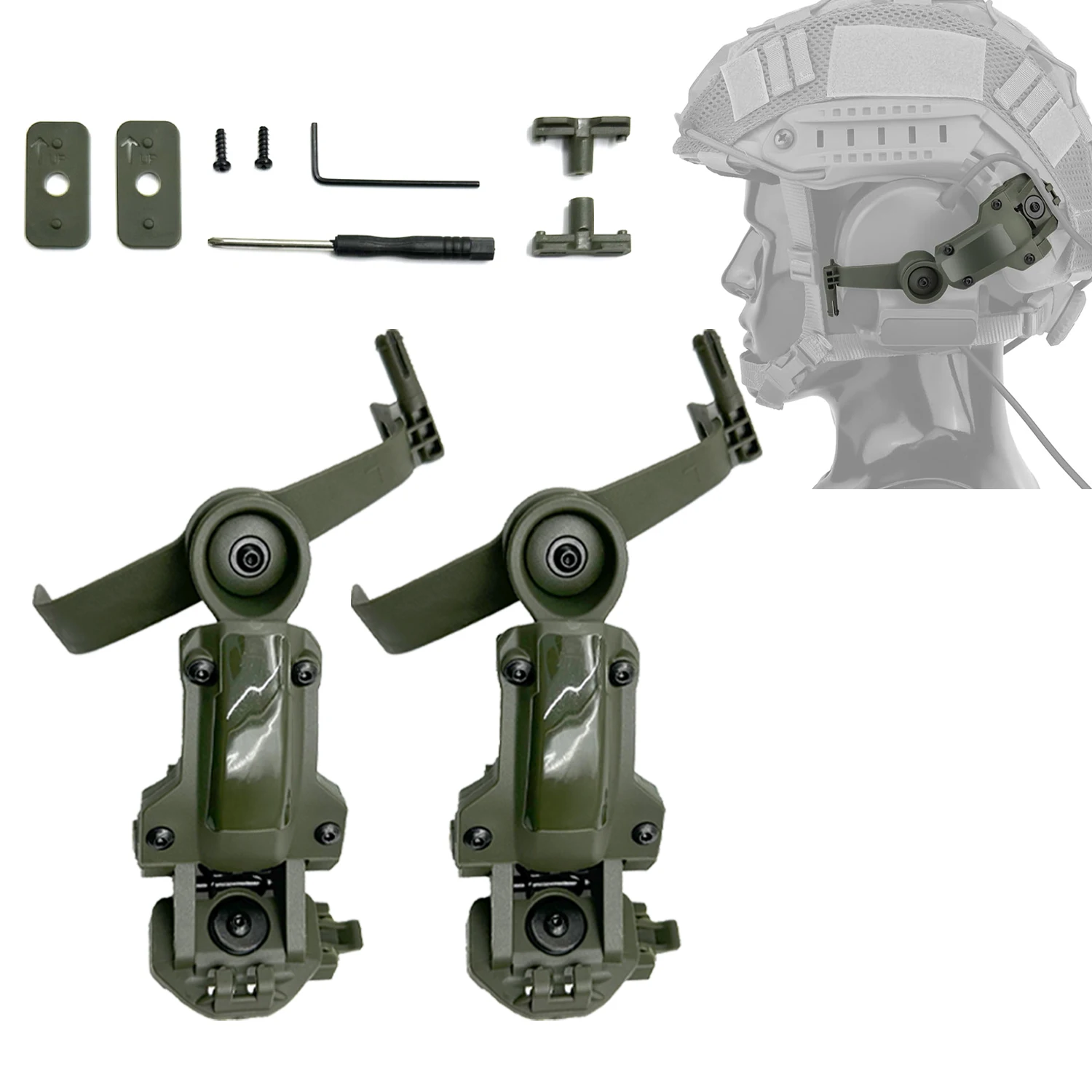 Tactical Headset Rail Adapter for OPS Core ARC/Team Wendy Rails Airsoft Shooting Hunting Headphone Accessories Earmuff Mount
Tactical Headset Rail Adapter for OPS Core ARC/Team Wendy Rails Airsoft Shooting Hunting Headphone Accessories Earmuff Mount