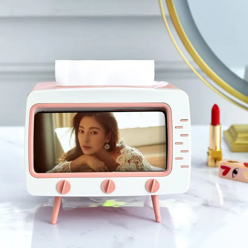 Multifunctional Tissue Box Creative Desktop Ornaments Simulation TV Tissue Box Vintage With Cell Phone Holder Storage Box
Multifunctional Tissue Box Creative Desktop Ornaments Simulation TV Tissue Box Vintage With Cell Phone Holder Storage Box
