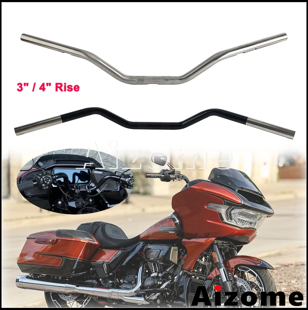Motorcycle 3" / 4" Rise Low Bend Handlebar Motorbike Drag Bar 25mm For Harley Softail Fat Boy FLFB FLSTFI Heritage Classic FLHC
Motorcycle 3" / 4" Rise Low Bend Handlebar Motorbike Drag Bar 25mm For Harley Softail Fat Boy FLFB FLSTFI Heritage Classic FLHC