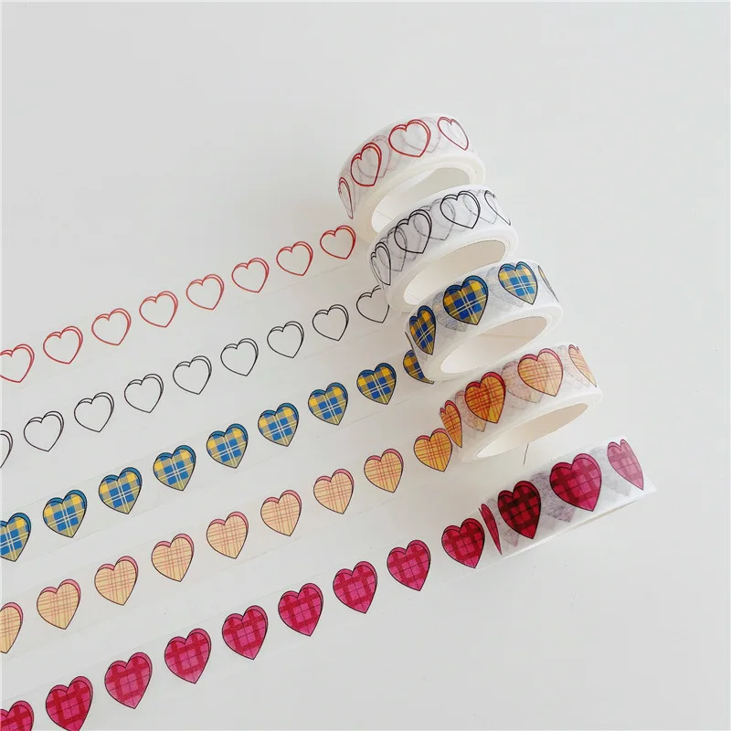5m Washi Tape Korean Ins Style Heart Pattern Decorative Paper Tape Removable for Journaling Scrapbooking DIY Craft
5m Washi Tape Korean Ins Style Heart Pattern Decorative Paper Tape Removable for Journaling Scrapbooking DIY Craft