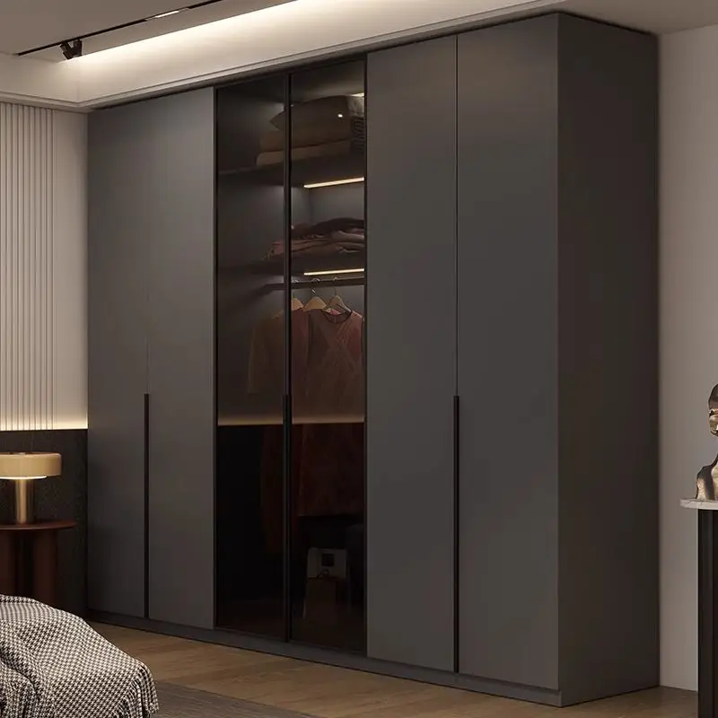 ENF grade Ozone board solid wood wardrobe, bedroom household one door to top black cabinet, modern simple storage wardrobe
ENF grade Ozone board solid wood wardrobe, bedroom household one door to top black cabinet, modern simple storage wardrobe