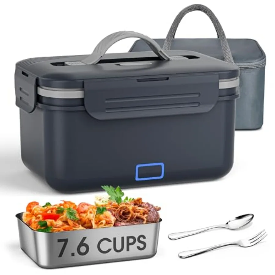 7.6 Cups Cordless Electric Lunch Box for Adults 8000mah Rechargeable Lunch Box with Automatic Heating Gray Cordless Battery Pow
7.6 Cups Cordless Electric Lunch Box for Adults 8000mah Rechargeable Lunch Box with Automatic Heating Gray Cordless Battery Pow