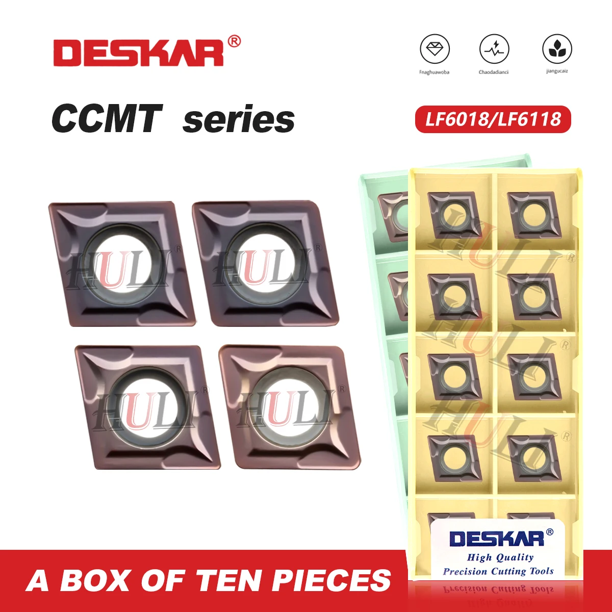 DESKAR 100% оригинал CCMT 060204 CCMT09T304 CCMT 120404 LF6018 LF6118 Токарный станок с ЧПУ Высококачественные внутренние токарные инструменты Твердосплавная вставка
DESKAR 100% оригинал CCMT 060204 CCMT09T304 CCMT 120404 LF6018 LF6118 Токарный станок с ЧПУ Высококачественные внутренние токарные инструменты Твердосплавная вставка