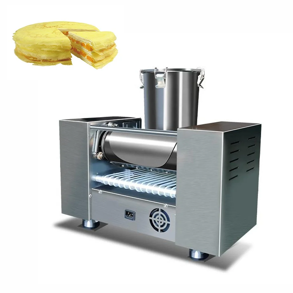 Automatic Thousand Layer Cake Crust Machine Layer Cake mille Crepe Cake Maker Machine
Automatic Thousand Layer Cake Crust Machine Layer Cake mille Crepe Cake Maker Machine