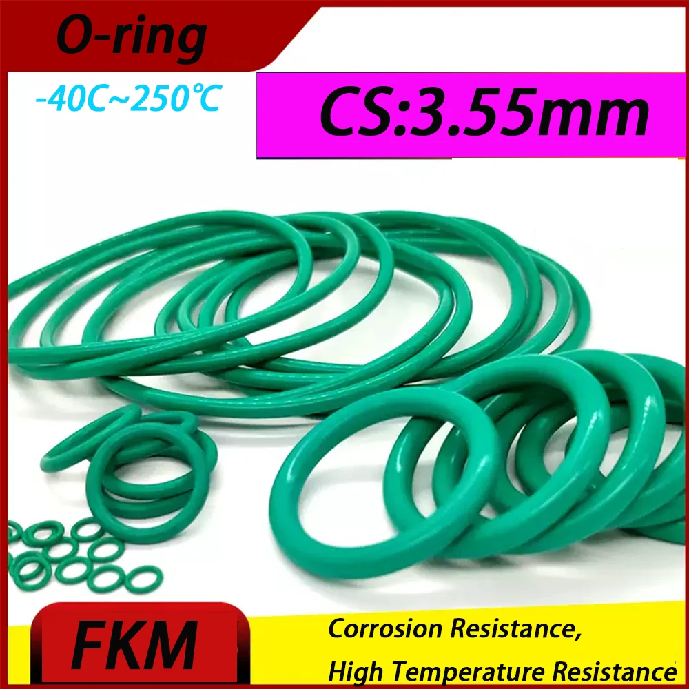FKM Green Fluorine Rubber O-Ring ID8-75mm Thickness CS 3.55mm O-Rings Sealing Gasket Oil Resistant Acid & Alkali Resistant
FKM Green Fluorine Rubber O-Ring ID8-75mm Thickness CS 3.55mm O-Rings Sealing Gasket Oil Resistant Acid & Alkali Resistant