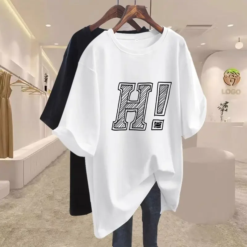 Summer Y2k Letter Printed Short Sleeve Top Tee Women Vintage O-neck Casual Pullovers 100% Cotton Loose Basics T-shirt
Summer Y2k Letter Printed Short Sleeve Top Tee Women Vintage O-neck Casual Pullovers 100% Cotton Loose Basics T-shirt