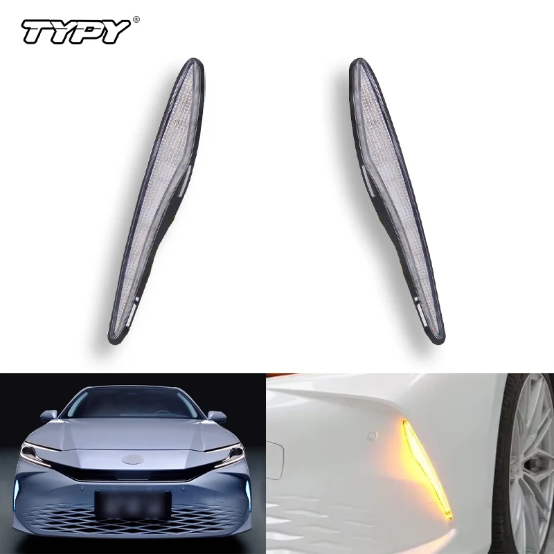 TYPY Автомобильный светодиодный передний бампер, дневные ходовые огни для Toyota Camry 2024, крышка противотуманной фары DRL с желтым указателем поворота, фары дальнего света
TYPY Автомобильный светодиодный передний бампер, дневные ходовые огни для Toyota Camry 2024, крышка противотуманной фары DRL с желтым указателем поворота, фары дальнего света