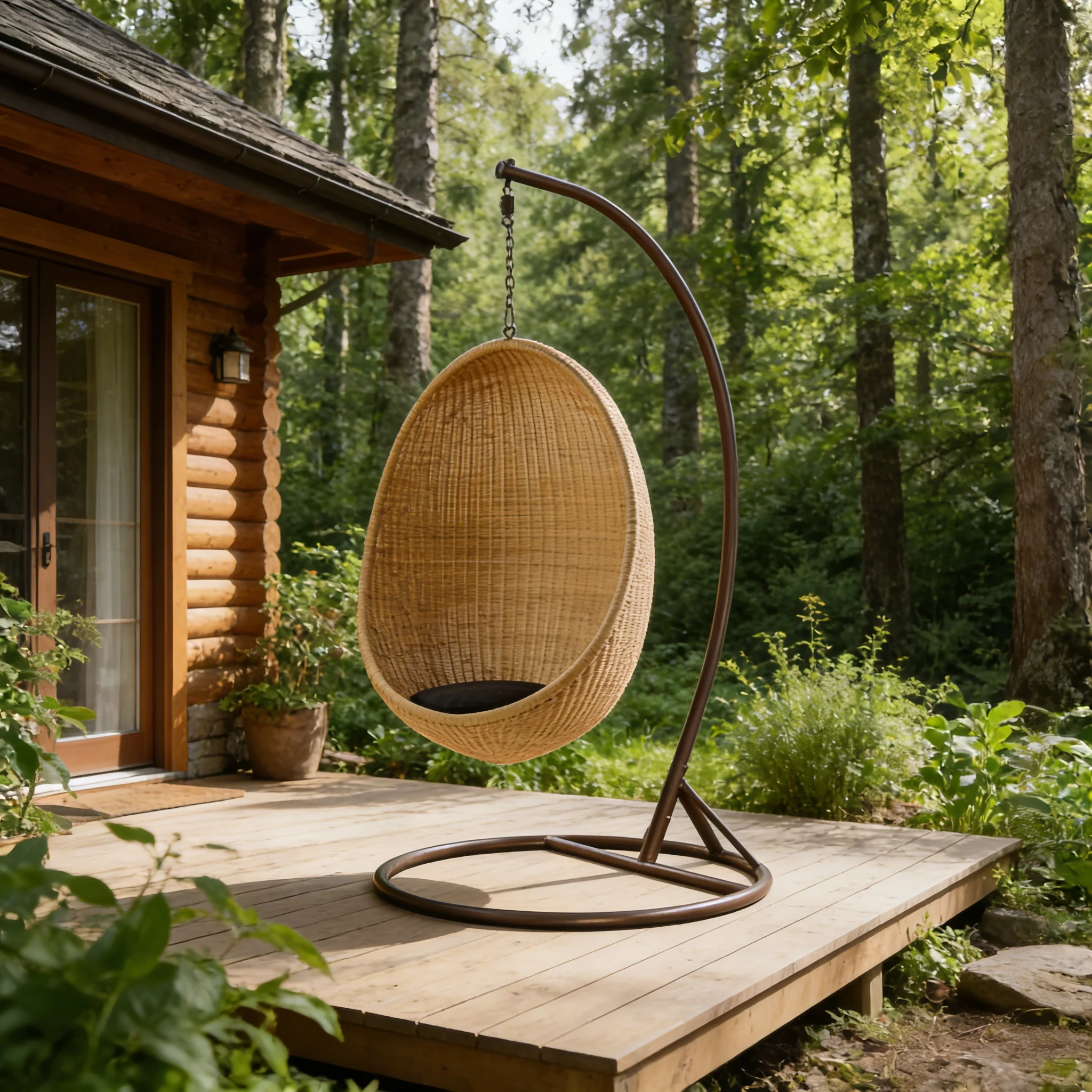 Durable Egg Basket Swing Thick Cushioned Double Basket Swing for Home Garden and Balcony Space
Durable Egg Basket Swing Thick Cushioned Double Basket Swing for Home Garden and Balcony Space