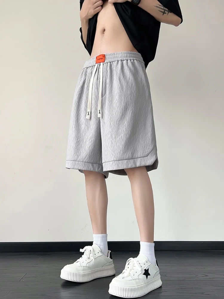 Ice Silk Baskeall orts Men's Summer Thin Five-Point Pants Wavy Texture High-End Feeling Cool And Haome American Sle
Ice Silk Baskeall orts Men's Summer Thin Five-Point Pants Wavy Texture High-End Feeling Cool And Haome American Sle