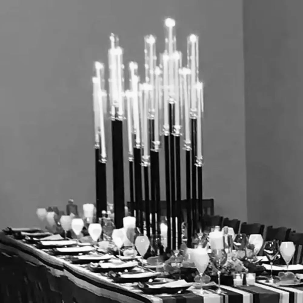 10pcs Tall Black Candle Holder Stand Wedding Props Road Lead European 9 Arms Candlestick for Wedding Hotel Home Decoration
10pcs Tall Black Candle Holder Stand Wedding Props Road Lead European 9 Arms Candlestick for Wedding Hotel Home Decoration