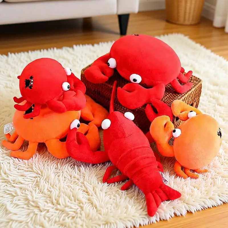 Забавная плюшевая подушка с крабом-лобстером, головные уборы, креативный головной убор, мягкая игрушка в виде животного, подарок для мальчиков и девочек, детский праздничный подарок на день рождения
Забавная плюшевая подушка с крабом-лобстером, головные уборы, креативный головной убор, мягкая игрушка в виде животного, подарок для мальчиков и девочек, детский праздничный подарок на день рождения